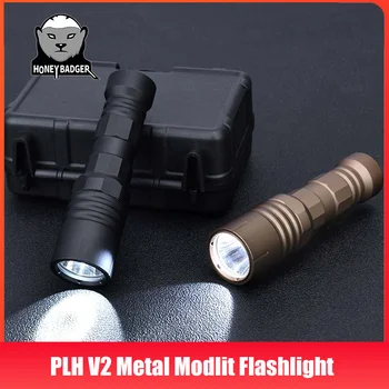  PLH V2 Металлический фонарик Modlit с переключателем давления, Винтовка, оружие Скаута, легкие игрушки, подходящие для комбинации аксессуаров Picatinny Raill