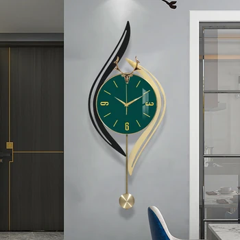 Настенные часы с иглами для дома, гостиная, Элегантная Современная кухня, настенные часы в стиле ретро, стрелки с механизмом, Роскошный Декор для комнаты