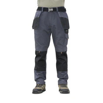  Мужские брюки-карго с несколькими карманами, рабочие брюки для активного отдыха, износостойкие брюки, Рабочие брюки с сумкой для ног