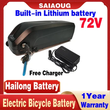  Электронный Велосипед Hailong Battery 18650 Cells Pack 72V 20AH 30AH 40AH 50AH 750 Вт 1000 Вт 1500 Вт 2000 Вт 2500 Вт Мощная Велосипедная Литиевая батарея