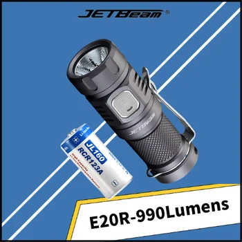  JETBeam E20R Светодиодный Фонарик 990 Люмен USB Перезаряжаемый Использовать SST40 N4 BC Led С батареей 16340 Высокой мощности Fashlight