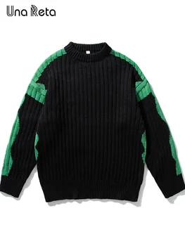  Мужской свитер, уличная одежда, осень-зима, Новый вязаный пуловер в стиле хип-хоп для пары, свитера с длинным рукавом в стиле Харадзюку