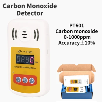  Высокоточный Детектор угарного газа PT601A Сигнализация Портативный Монитор для тестирования концентрации CO 601A