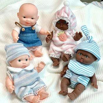  1 комплект Кукол 12 см, Пальмовые куклы, Пижамное платье, Имитирующее Детское Платье Для Маленьких Девочек, Мальчиков, Игрушки Для Кукол Для Девочек, Дети