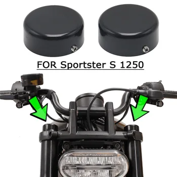  Крышки штока Верхней вилки мотоцикла Черного Цвета Для Sportster S 1250 RH1250 S 2021 2022 2023