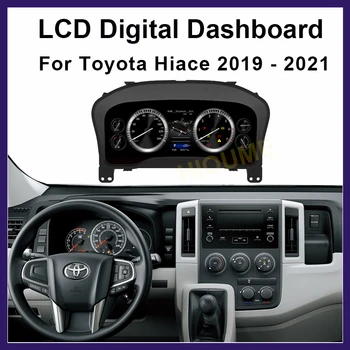  Автомобильная Цифровая приборная панель, Приборная панель Linux, Адаптивная ЖК-панель спидометра Cruiser Для Toyota Hiace 2019-2021