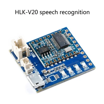  Интеллектуальный контроллер Модуль управления распознаванием голоса HLK-V20 Последовательный порт IIC-I2C UART SPI PWM Двухканальный выход DAC F19E