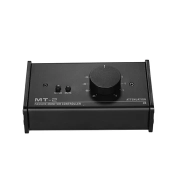 Контроллер пассивного монитора MT-2 с XLR 3,5 мм Входами-выходами Поддерживает управление затуханием, функцию отключения звука, Инструменты для сценического аудио