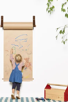  25-50 см, настенный рулон для рисования, детская письменная живопись, рулон для упаковки крафт-бумаги, подарочная упаковка