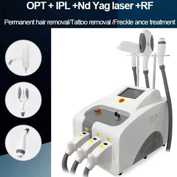  Бесплатная доставка 3 в 1 Elight IPL OPT Лазер Nd Yag Лазер RF Уход За кожей Удаление Волос Татуировки Многофункциональная Машина