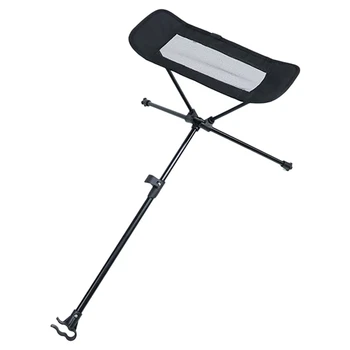  Складная скамеечка для ног Для кемпинга на открытом воздухе Барбекю Пляжный стул Складная Подставка для Ног Рыболовный стул Кресло для ног С откидной Спинкой Подставка для ног