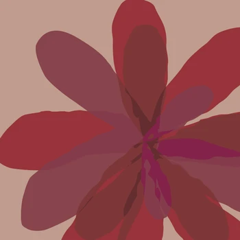  Настенная роспись обоев с цветочным принтом, красно-бордовый