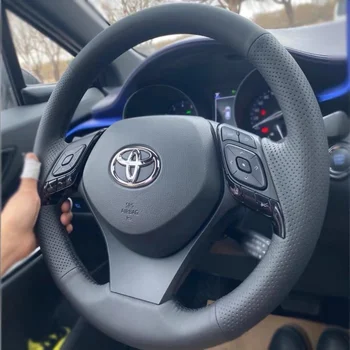  Кожаный Чехол на Руль автомобиля Ручной работы, сшитый своими руками для Toyota CHR IZOA 2018-21