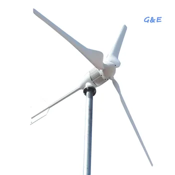  Ветряная турбина 24 В 48 В мощностью 1 кВт 1000 Вт Ветрогенератор переменного/постоянного тока Ветряная мельница