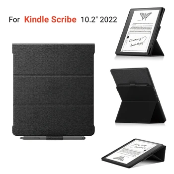  Для Kindle Scribe 2022 Чехол 10,2 дюйма Ультратонкая Магнитная складная Подставка PU Задняя крышка для Kindle Scribe 10,2 