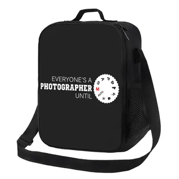  Каждый фотограф До Изолированной сумки для ланча для фотосъемки Портативный термоохладитель Еда Ланч-бокс Школа
