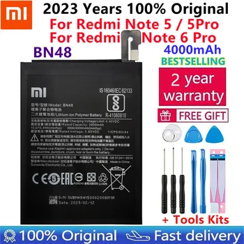  100% Оригинальный Качественный Аккумулятор BN48 Для Xiaomi Redmi Note 6 Pro Аккумулятор 4000 мАч Redmi Note 5 Note 6 Pro Сменные Батареи