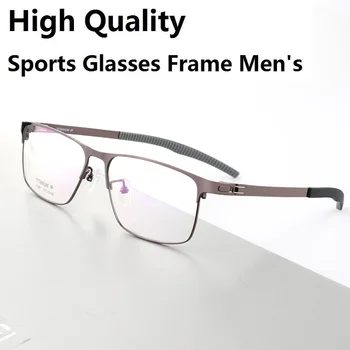  2023 Новая высококачественная Титановая оправа для очков, Мужские очки для спорта на открытом воздухе, Женские нескользящие оптические очки для близорукости без винта