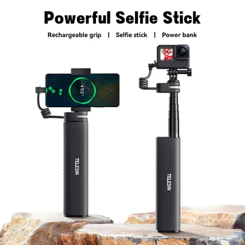 для GoPro перезаряжаемая селфи-палка стержень для мобильного телефона портативный аккумулятор SLR micro удлинитель стержня для DJI action camera аксессуары