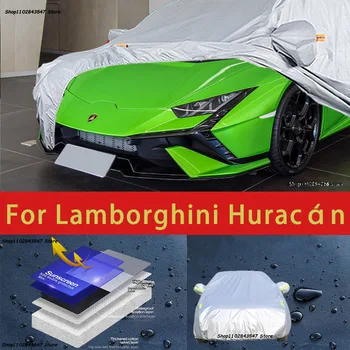  Для Lamborghini Huracan Наружная защита, полные автомобильные чехлы, Снежный покров, Солнцезащитный козырек, Водонепроницаемые пылезащитные внешние автомобильные аксессуары