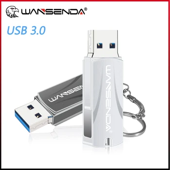  Wansenda Мини Портативный USB 3,0 флэш-накопитель брелок для ключей Высокоскоростной флеш-накопитель 256 ГБ 128 ГБ 64 ГБ 32 Гб 16 ГБ 8 ГБ Cle USB-накопитель флешка