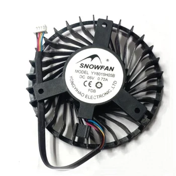  Оптовый вентилятор: SNOWFAN YY8015H05B с равносторонним расстоянием между отверстиями 45 мм 0.72A DC5V большой объем воздуха с 4-проводным охлаждающим вентилятором
