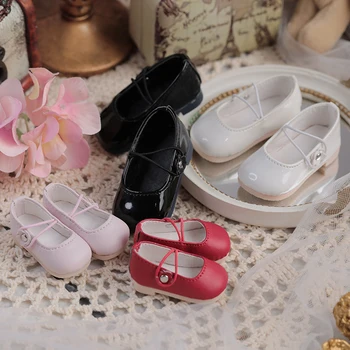 Обувь Bjd 1/4 1/6, модные аксессуары для обуви для куклы Мэри Джейн с квадратным носком, черный, Белый, красный, розовый, доступны четыре цвета