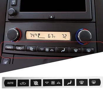  Наклейки на кнопки климат-контроля A/C, сменные наклейки, украшение интерьера автомобиля для Corvette C6 2005-2013