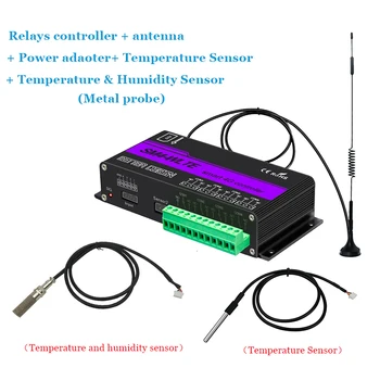  Пульт дистанционного управления SM4-WLTE, выключатель питания, беспроводное устройство для открывания дверей с антенной 4G GSM, пульт дистанционного управления температурой и влажностью