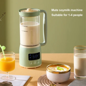  Новая машина для приготовления соевого молока объемом 1,2 л, соковыжималка, миксер без фильтра, автоматическая машина для нагрева соевого молока 220 В
