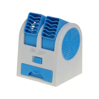  Портативный мини-вентилятор без лопастей, Регулируемый Двойной Воздуховыпуск, Настольный USB-вентилятор Охлаждения