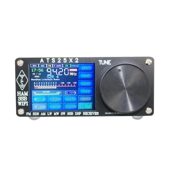  ATS-25X2 Многополосный DSP-радиоприемник FM RDS APP Конфигурация сети WIFI Сканирование спектра Сенсорный экран Цифровой Стереоприемник