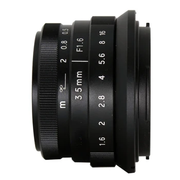  35 мм Объектив F1.6 II Для Canon EOS M M50 M100 M6 SONY A6000 A6300 Fujifilm FUJI X-T1 X-T20 Olympus Panasonic Micro 4/3 Камера