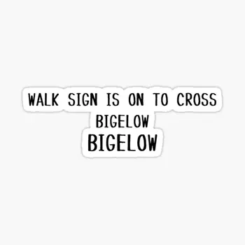  Дорожный знак включен, чтобы пересечь Bigelow Bigelow 5 шт. Автомобильные наклейки для наклеек, украшения для багажника, Холодильник, Мультяшная Забавная стена