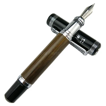 Перьевая ручка Duke из натурального бамбука с рельефным рисунком 