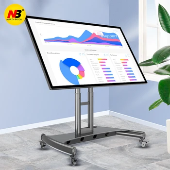  Тележка для крепления телевизора NORTHBAYOU AVA50 подходит для большинства 32-70-дюймовых плоских светодиодных ЖК-телевизоров с нагрузкой 45,5 кг.