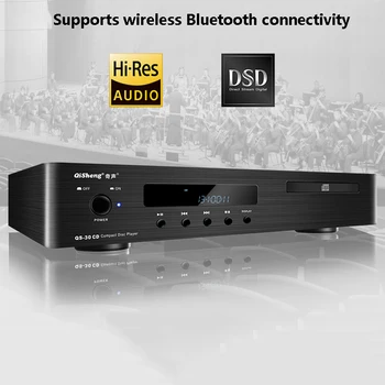  Аудиофильский CD-плеер Беспроводной Bluetooth с поддержкой CD-DA Hi-Fi Музыкальный плеер DSD Декодирование Воспроизведение через USB Сбалансированный выход CD-плеер