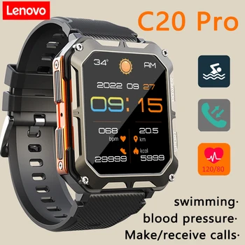  Lenovo Мужские Новейшие Смарт-Часы Bluetooth Call Спорт На открытом Воздухе Фитнес-Часы Трекер Сердечного Ритма Артериального Давления Smartwatch 2023