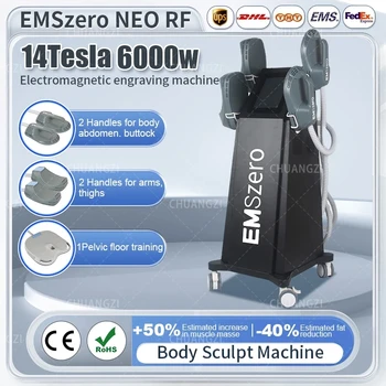  Emszero Neo 14 Tesla 6000 Вт Hi-emt EMS Body Sculpt Muscle Machine, стимулирующая похудение, оборудование для тазового дна Nova