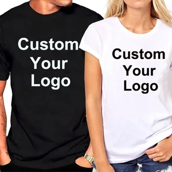  Мужские и женские модные футболки с логотипом на заказ, роскошные футболки для пар, летний топ с коротким рукавом, дизайн для фитнеса, высококачественные повседневные футболки