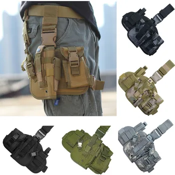  Тактическая кобура для пистолета, Армейская многофункциональная сумка для ног, привязанная к Ноге, Пистолет, Защитная Камуфляжная кобура для пистолета