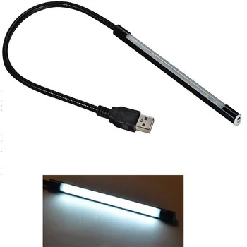  ZK50 Новый светодиодный ночник из металлического материала с питанием от USB, Гибкая лампа для чтения книг для ноутбуков, осветительные приборы для чтения