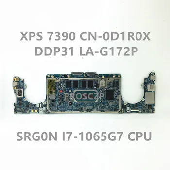 CN-0D1R0X 0D1R0X D1R0X Материнская плата для DELL XPS 13 7390 Материнская плата ноутбука DDP31 LA-G172P с процессором SRG0N I7-1065G7 100% Полностью протестирована В порядке