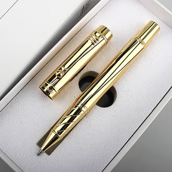  Роскошная высококачественная ручка-роллер для студентов бизнес-класса 8037, офисная ручка-роллер со средним пером, новая