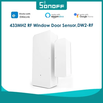  SONOFF DW2-RF 433 МГц RF Беспроводной датчик Двери, окна, Детектор eWeLink Приложение Дистанционного Управления Умный Дом Безопасность