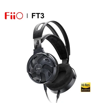  FiiO FT3 60 мм Наушники с большим динамическим драйвером Hi-Res Audio с открытой задней частью, Проводная гарнитура 350 Ом 3.5/4.4 /6.35 Штекер
