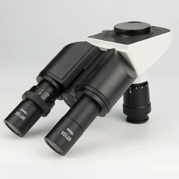  Оптический стерео Бинокулярный Микроскоп, Шарнирная Свободная Тринокулярная головка для биологического микроскопа, Межзрачковое расстояние 55-75 мм