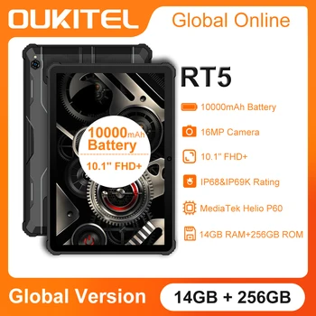  Oukitel RT5 Прочные Планшеты 11000 мАч 14 ГБ + 256 ГБ 10,1 