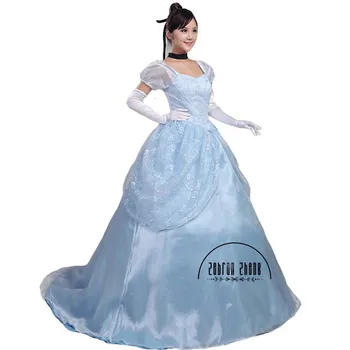  Платье Принцессы Золушки, костюм для косплея, костюм для вечеринки в честь Хэллоуина для женщин, изготовленный на заказ