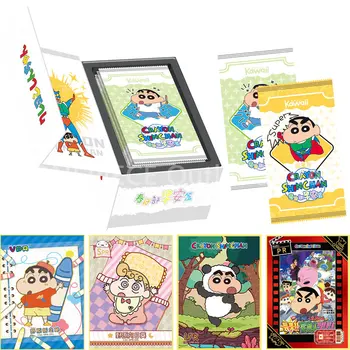  Новая Коллекционная карточка Crayon Shin-chan Kasukabe Good Morning Chapter Аниме-Сериал Периферийная Игровая Карточка Детское Хобби Коллекционные Игрушки
